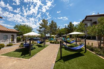 Serene hammock garden